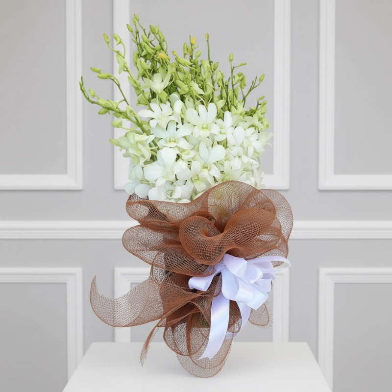 White Orchid Bridal Bouquet